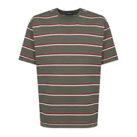 osklen t-shirt over tropical stripes en coton - vert