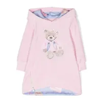 lapin house robe-sweat à imprimé teddy bear - rose