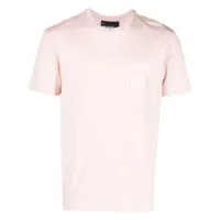 neil barrett t-shirt à patch logo en ton sur ton - rose