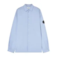 ambush chemise boutonnée à patch logo - bleu