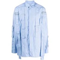 ambush chemise à taille ceinturée - bleu