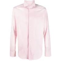 canali chemise en coton à manches longues - rose