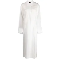 cynthia rowley robe-chemise à broderies - blanc