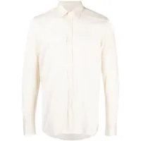 canali chemise en coton à manches longues - blanc