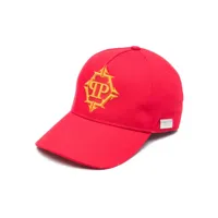 philipp plein casquette à logo brodé - rouge