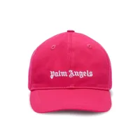 palm angels kids casquette à logo brodé - rose