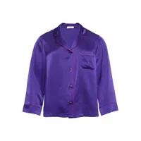 eres chemise de pyjamas convive en soie - violet