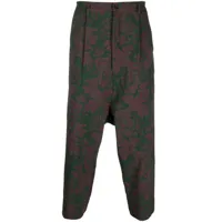pierre-louis mascia pantalon à fleurs - vert