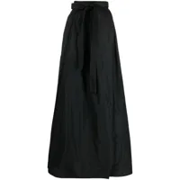pinko jupe évasée à taille ceinturée - noir