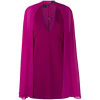 pinko robe courte à effet de transparence - violet