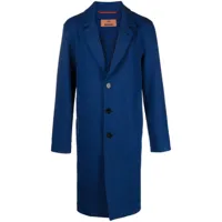 missoni manteau ceinturé à motif de chevrons - bleu