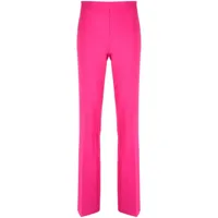 pinko pantalon de tailleur à taille haute - rose