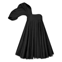 nina ricci robe asymétrique à une épaule - noir