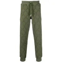 john richmond pantalon de jogging à fintioni texturé - vert