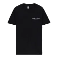sporty & rich t-shirt en coton à logo imprimé - noir