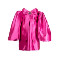 patbo robe courte à manches volumineuses - rose