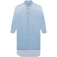 diesel robe-chemise de-davis-l en jean - bleu
