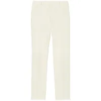 burberry pantalon de costume à coupe slim - blanc
