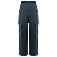 uma | raquel davidowicz pantalon droit à poches cargo - vert