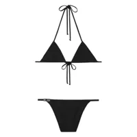 gucci bikini à bonnets triangles - noir