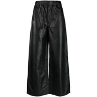 ludovic de saint sernin pantalon ample taille haute - noir