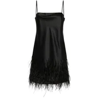 polo ralph lauren robe à détails de plumes - noir