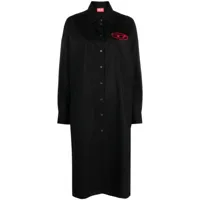diesel robe-chemise d-lun - noir