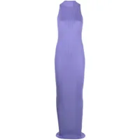 aeron robe moulante à design nervuré - violet
