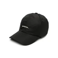 nanushka casquette à logo brodé - noir