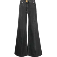 moschino jean à design évasé - noir