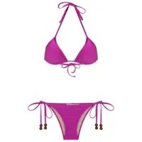 adriana degreas bikini à perles - violet