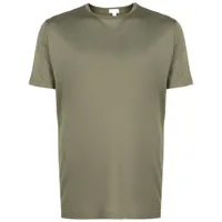 sunspel t-shirt en coton à col rond - vert