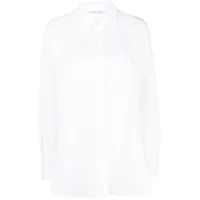 alberta ferretti chemise en coton à boutonnière - blanc