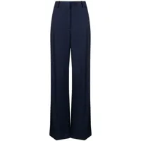 stella mccartney pantalon de tailleur à coupe droite - bleu
