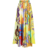 alemais jupe plissée luca à imprimé graphique - multicolore