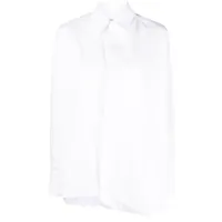 victoria beckham chemise à design asymétrique - blanc