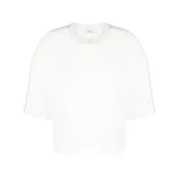 peserico t-shirt à détails appliqués - blanc
