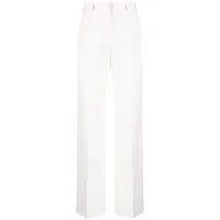 dolce & gabbana pantalon droit à taille haute - blanc