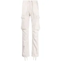 children of the discordance pantalon cargo en coton à lien de resserrage - blanc