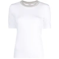 peserico t-shirt à col rond - blanc