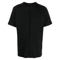 helmut lang t-shirt en coton à logo brodé - noir