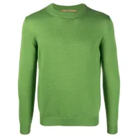 nuur pull tricoté en laine mérinos - vert