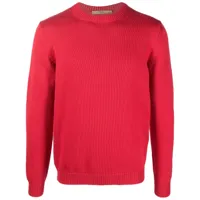 nuur pull tricoté en laine mérinos - rouge