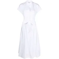 eleventy robe-chemise en coton - blanc