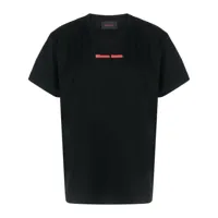 simone rocha t-shirt en coton à logo imprimé - noir