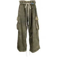 maison mihara yasuhiro pantalon vintage à poches cargo - marron