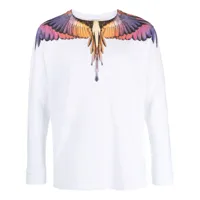 marcelo burlon county of milan t-shirt à imprimé wings - blanc