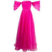 ana radu robe-corset à détails de nœuds - rose