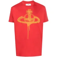 vivienne westwood t-shirt à imprimé orb - rouge