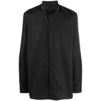 givenchy chemise en coton à col classique - noir